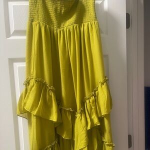 All in one multi wear 3 ways skirt, dress, top convertible dress.